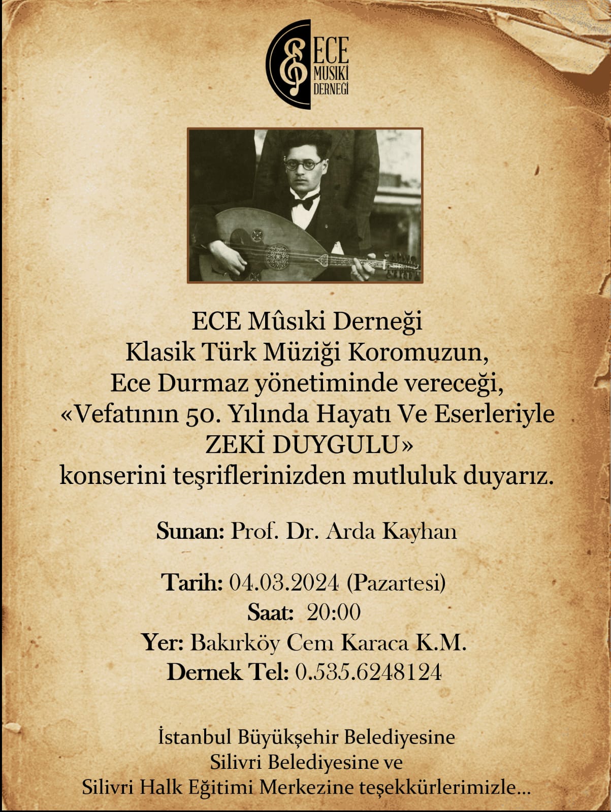 Ece Musiki Derneği Türk Müzüği Korosu